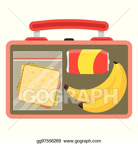 Clip art vector with. Lunchbox clipart lunch break sign