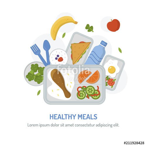 Luncheon clipart menu planning. Packaging of meals in