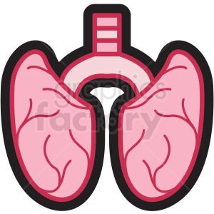 lungs clipart detail