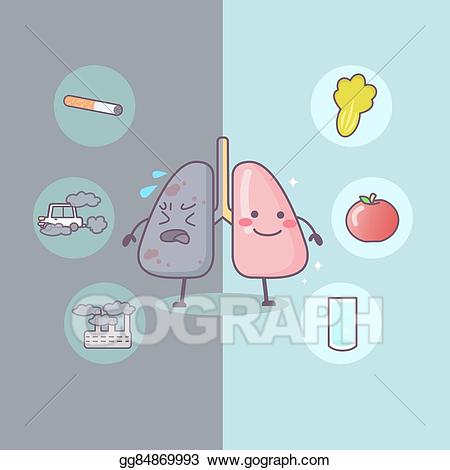 Eps illustration health and. Lungs clipart unhealthy