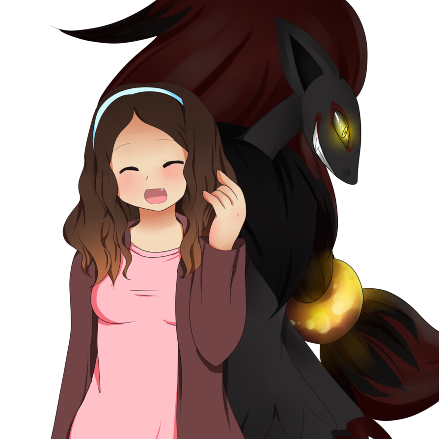 Mad clipart brown hair. Me and my zoroark