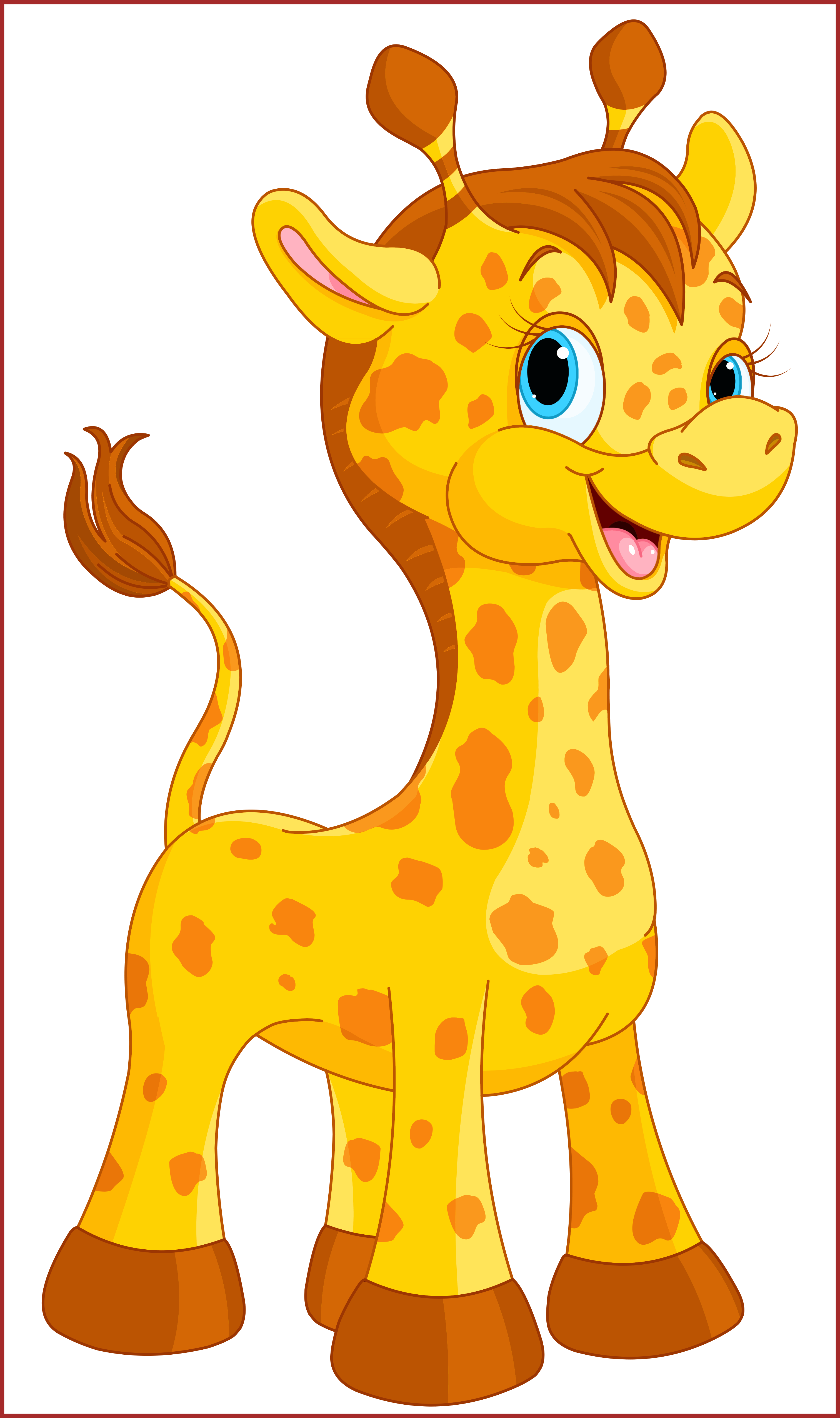 mad clipart giraffe
