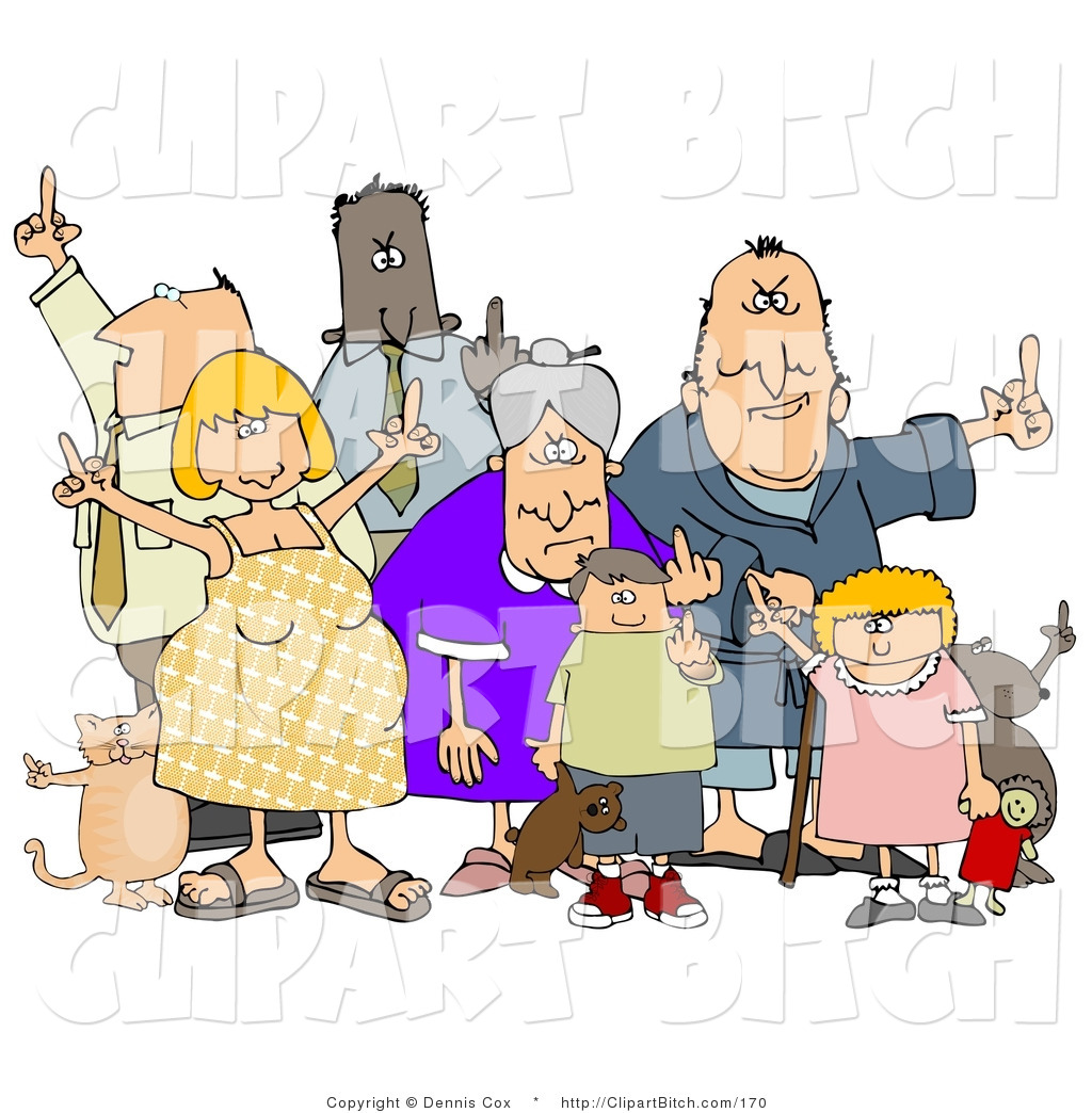 mad clipart group angry person