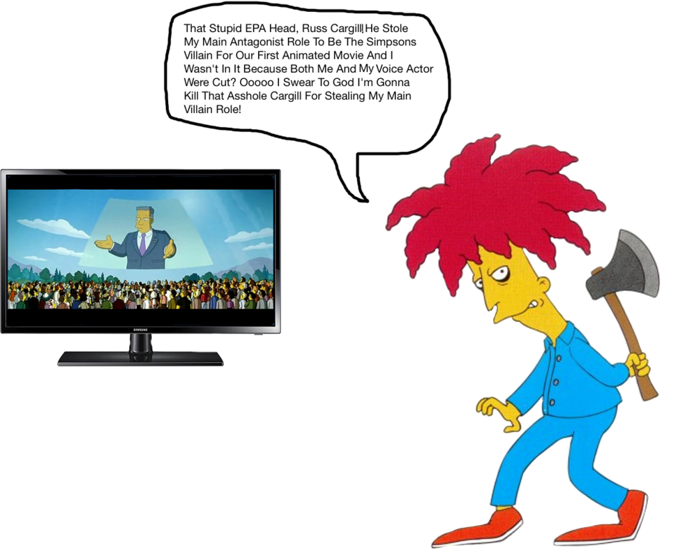 Mad clipart jealous. Sideshow bob about russ