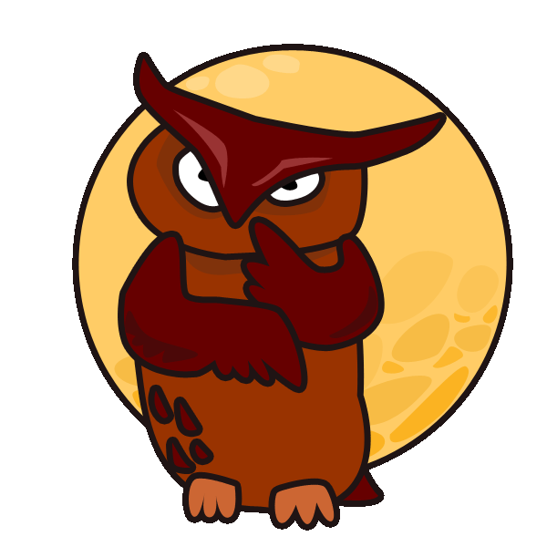 mad clipart owl
