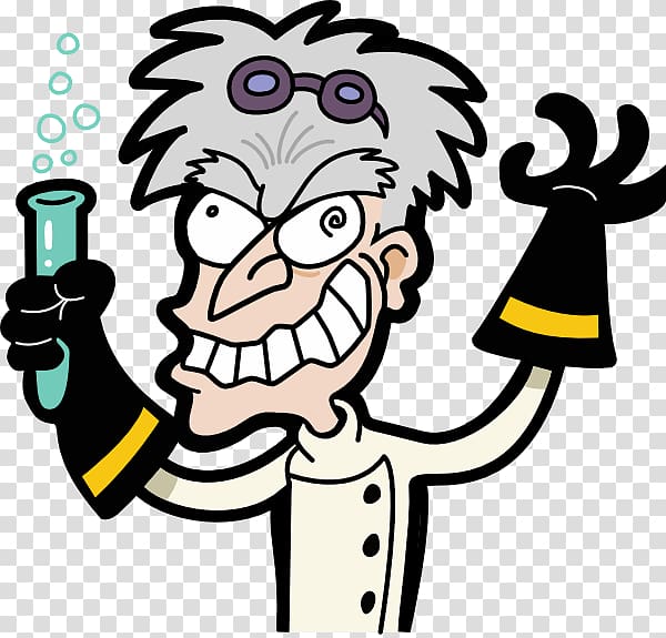 Mad clipart prince. Beaker scientist transparent background