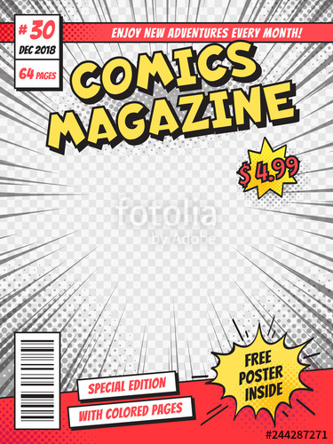magazine clipart comic book