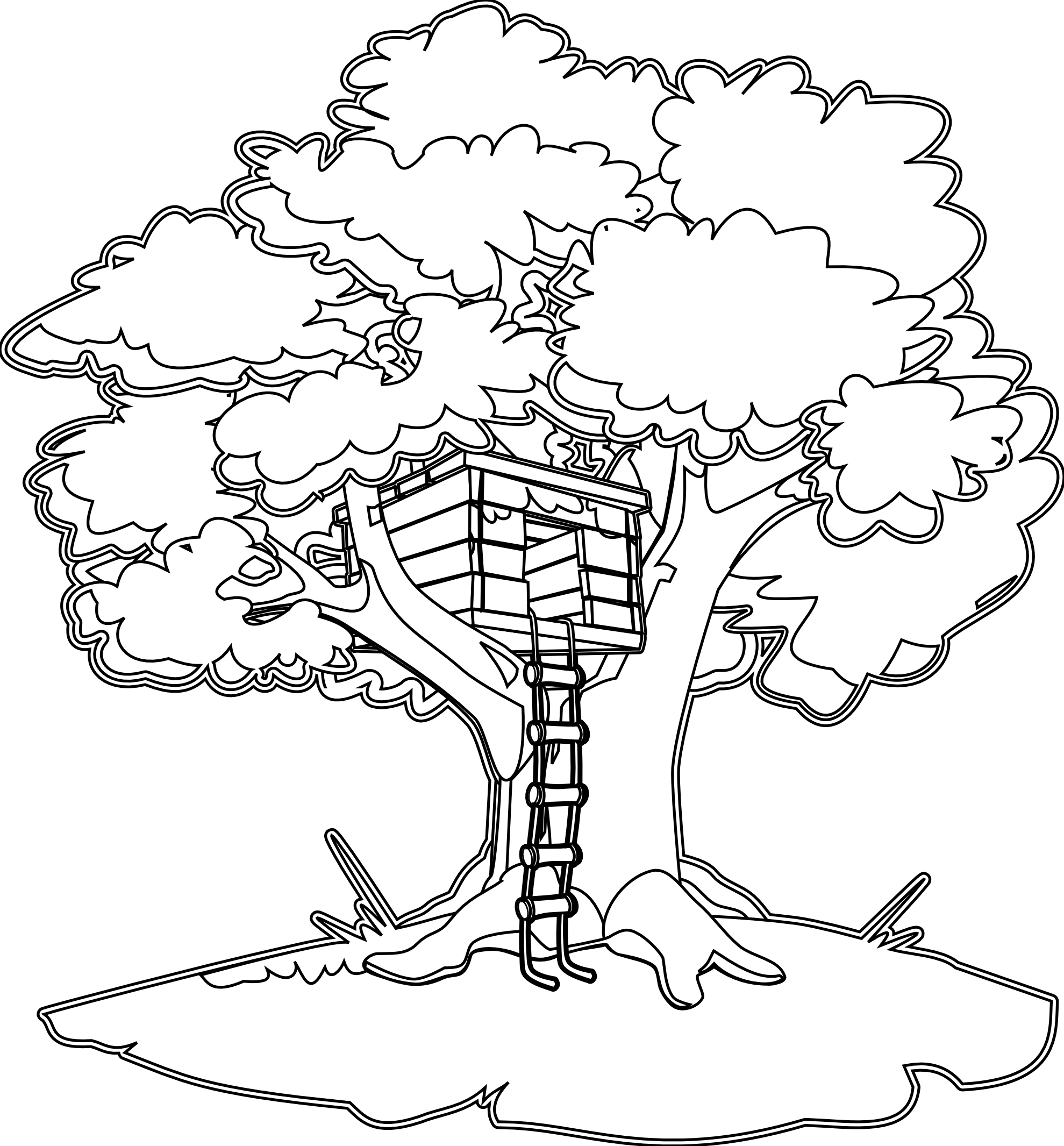 nature clipart black and white