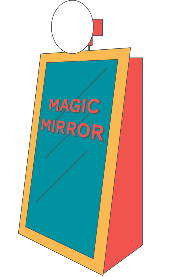 Mirror clipart magic mirror. Austin city photobooth engage