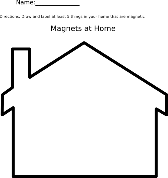 magnet clipart black and white