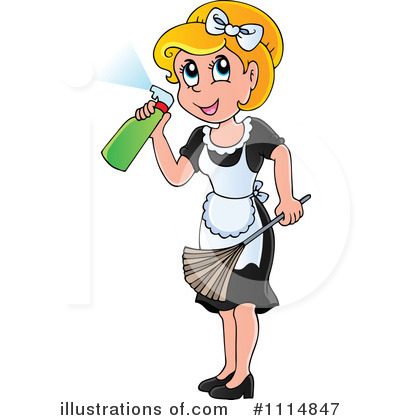 Maid clipart. Illustration by visekart royaltyfree