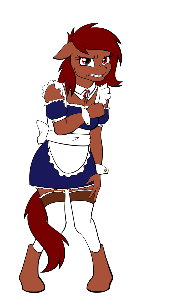 maid clipart angry