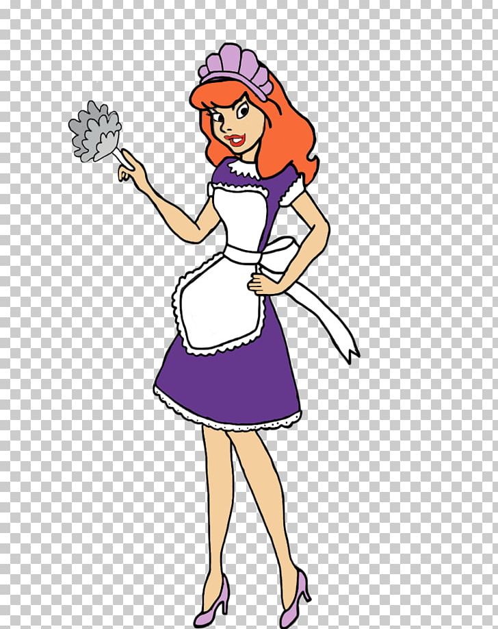 maid clipart drawing