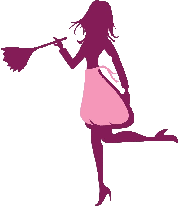 Julie maids services. Maid clipart dusting brush