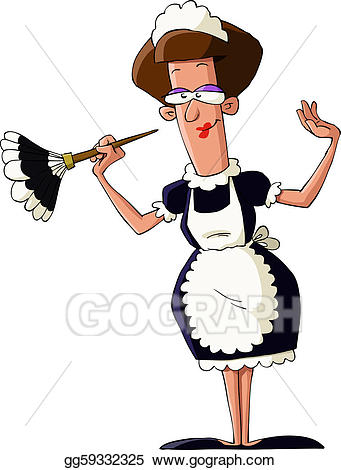 maid clipart female servant