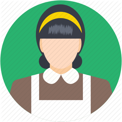  professions by prosymbols. Maid clipart icon