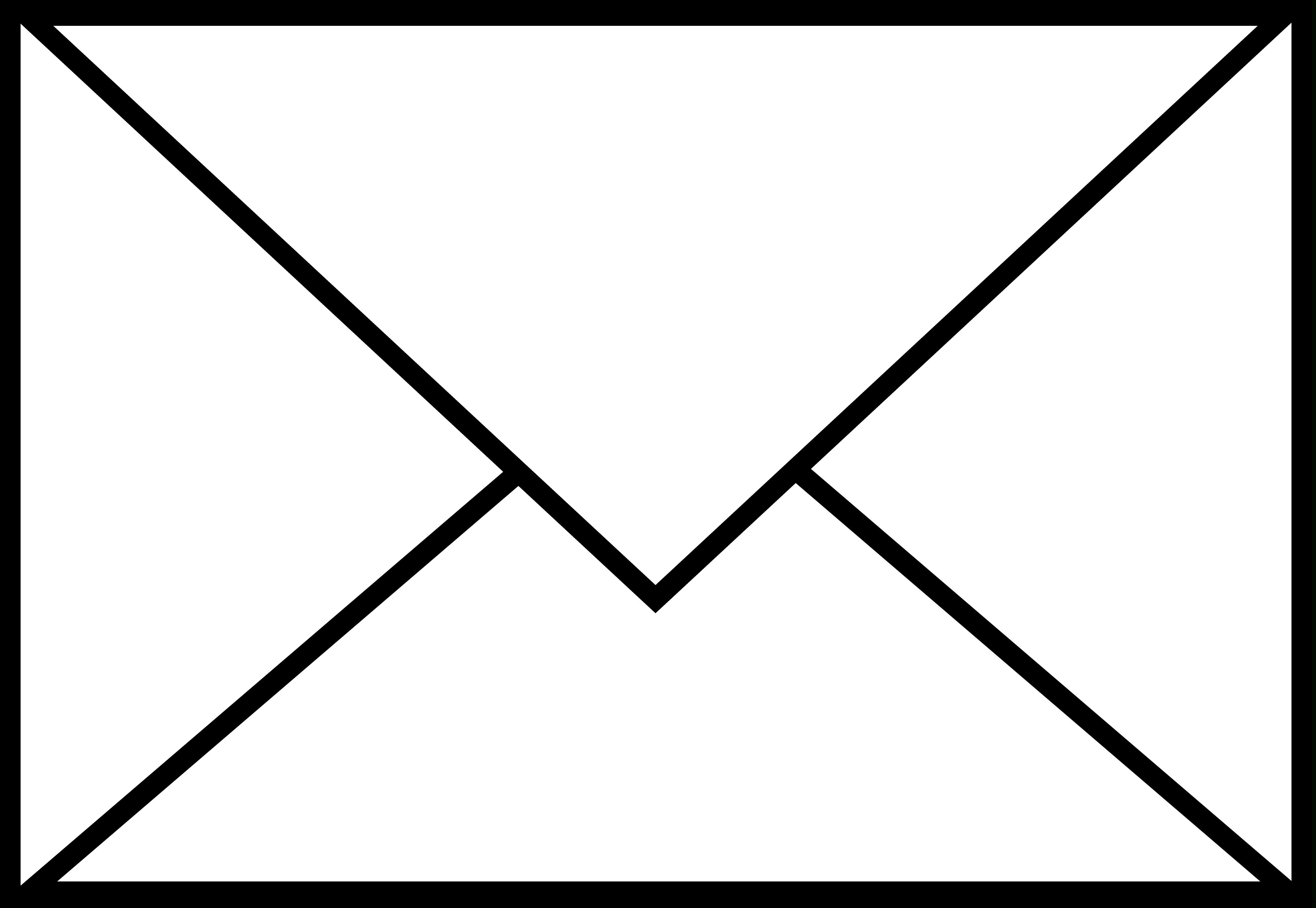 mail clipart black and white