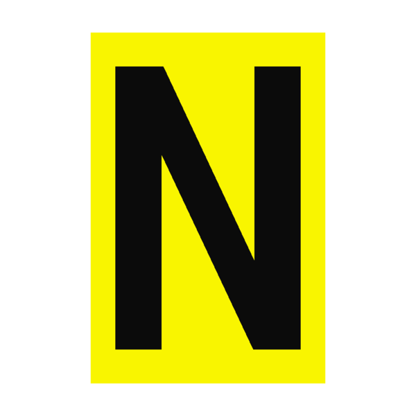 N yellow sign pvc. Mail clipart complaint letter