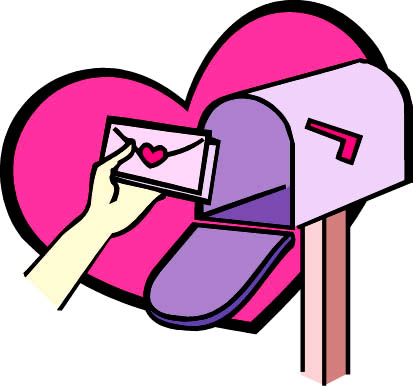 Mailbox clipart cute. Valentine mail kid clip