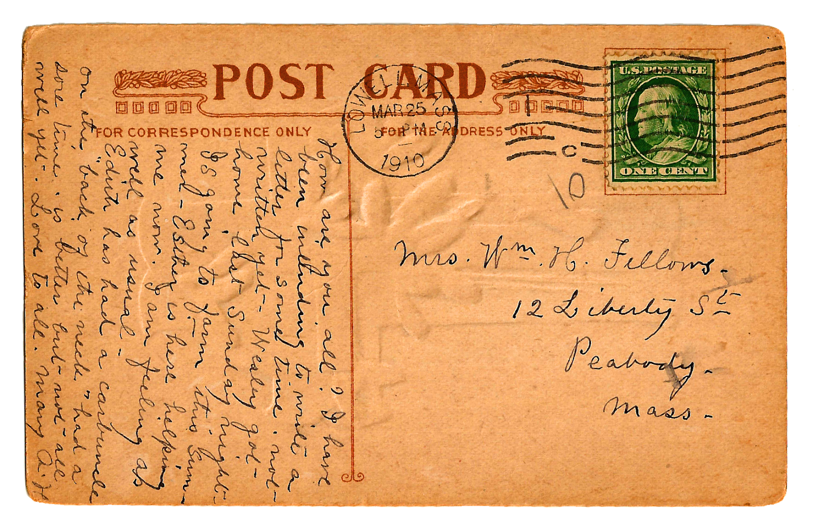 postcard clipart vintage letter
