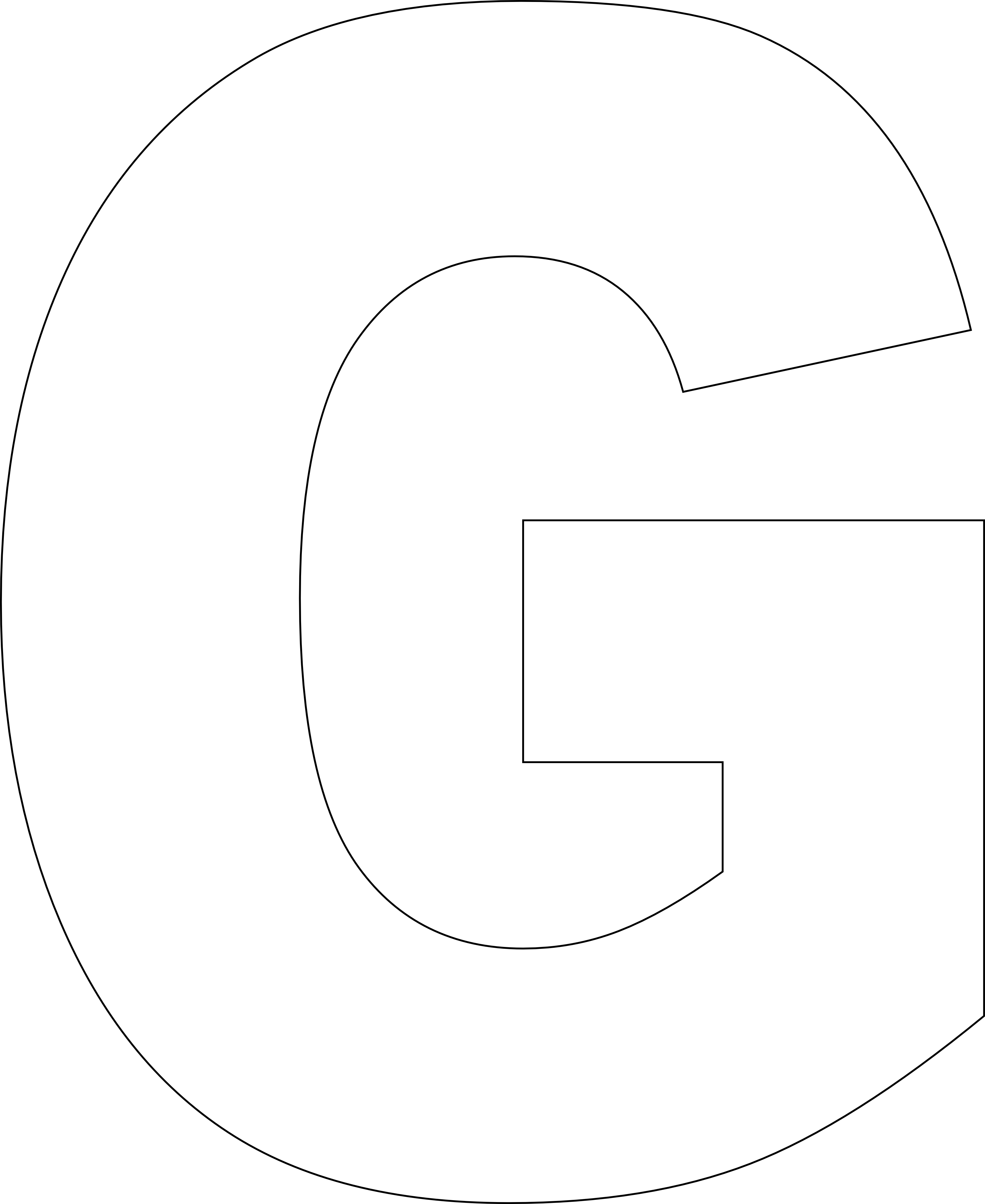 G printable templates large. Mail clipart letter template