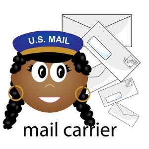 mail clipart mail lady