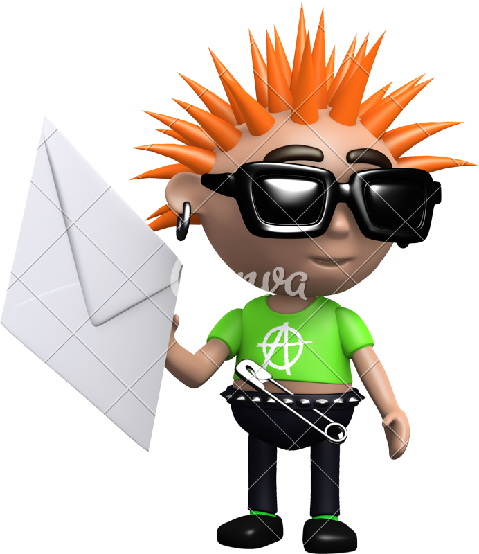 mail clipart mail person