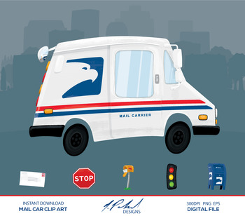 mail clipart mail truck