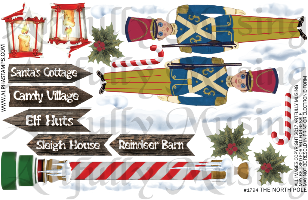 mail clipart north pole