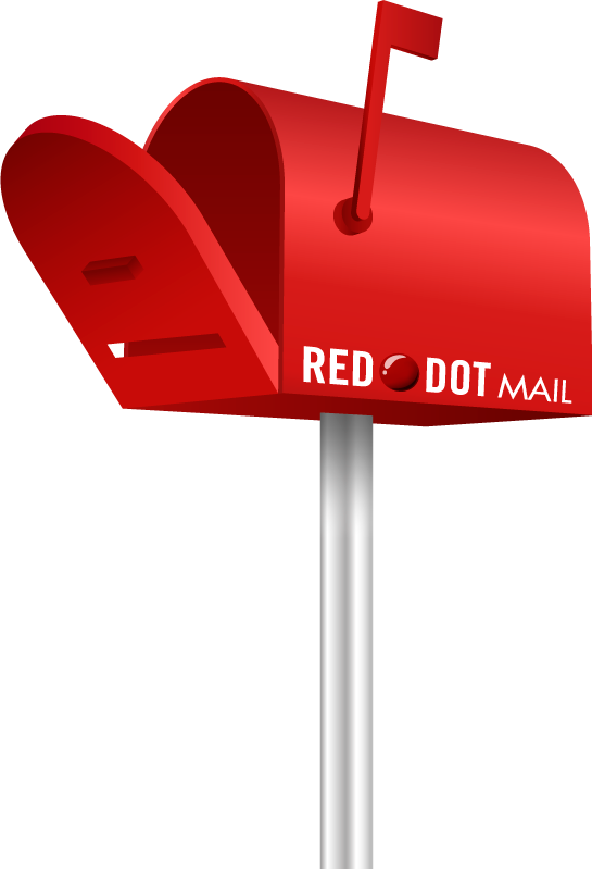mail clipart red mailbox
