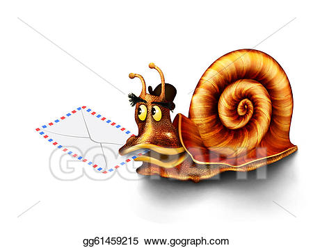 mail clipart slow