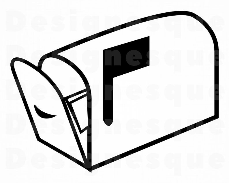 Opened svg mail files. Mailbox clipart closed
