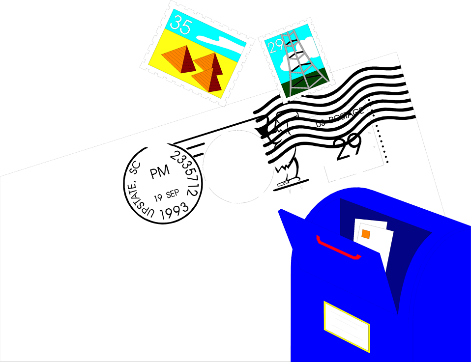 mailbox clipart mail border