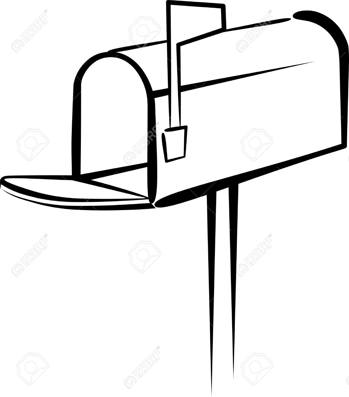 mailbox clipart simple