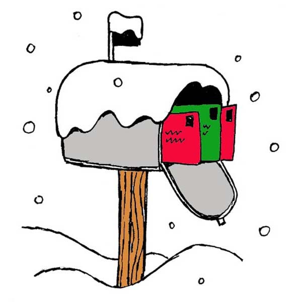 mailbox clipart winter