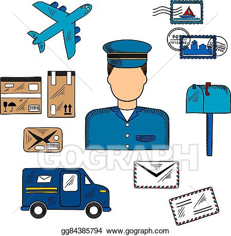 mailman clipart correspondence