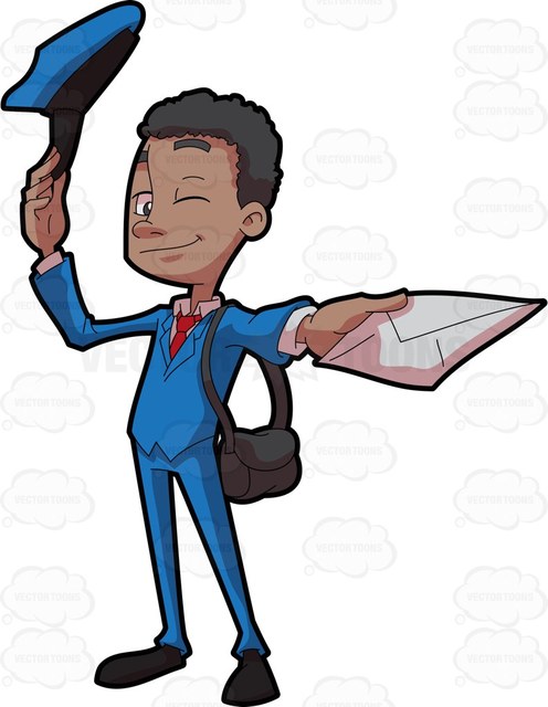 Picture . Mailman clipart full mailbox