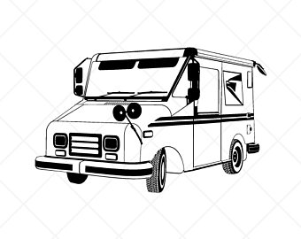 Mailman clipart mail truck, Mailman mail truck Transparent FREE for ...