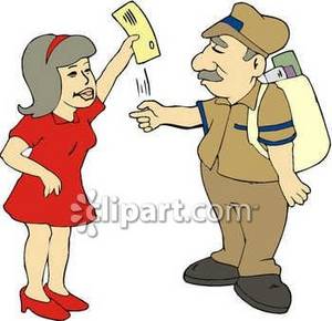 mailman clipart mailing letter