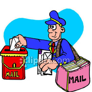 mailman clipart mailing letter