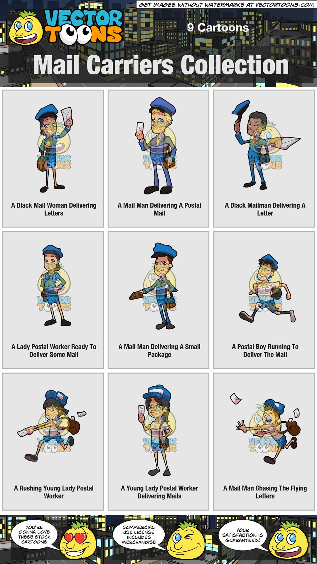 Mailman clipart postal service. Mail carriers collection 
