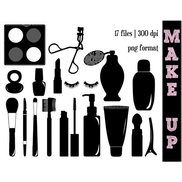 makeup clipart silhouette