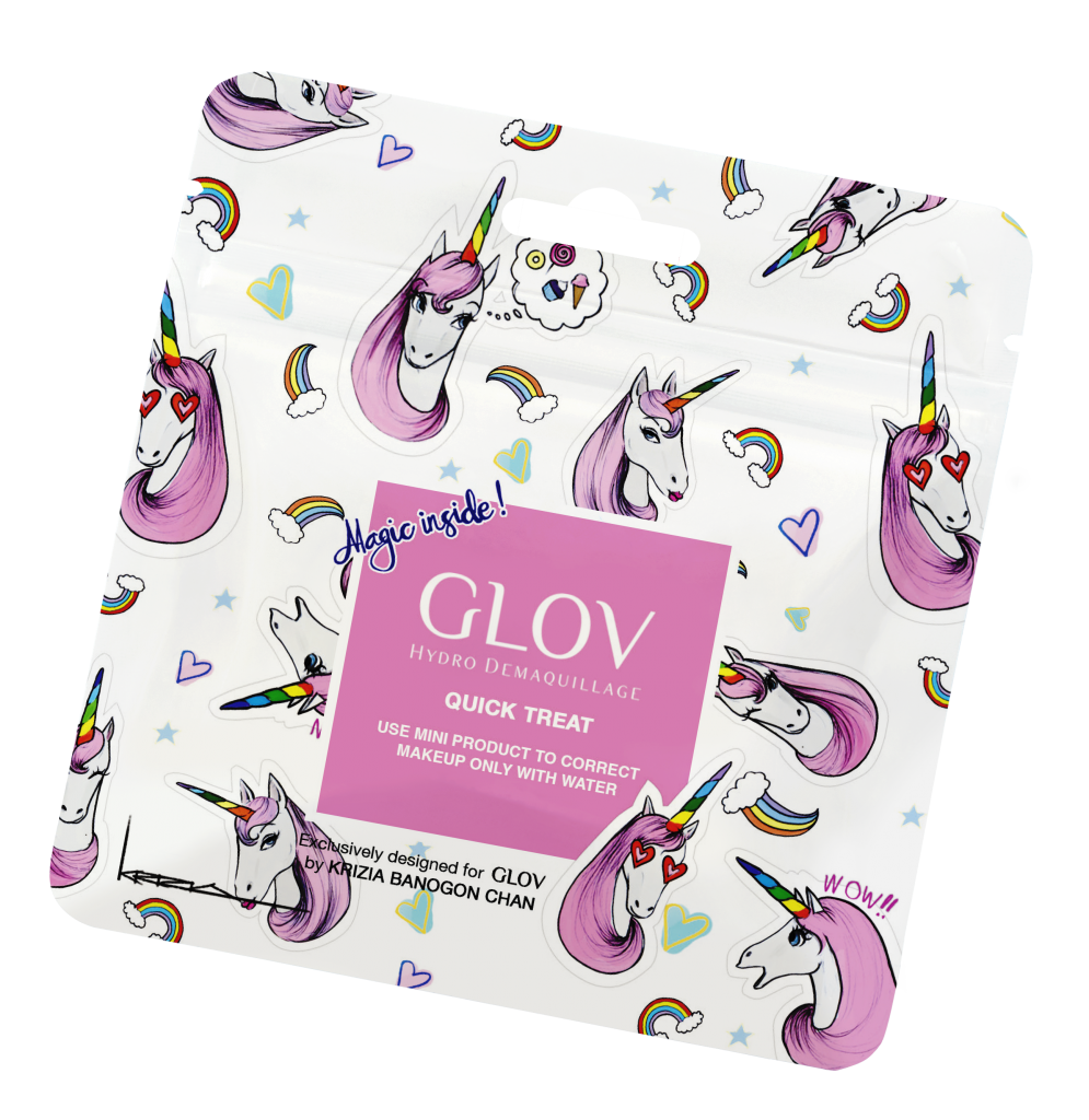 Makeup clipart smudge. Glov quick treat unicorn