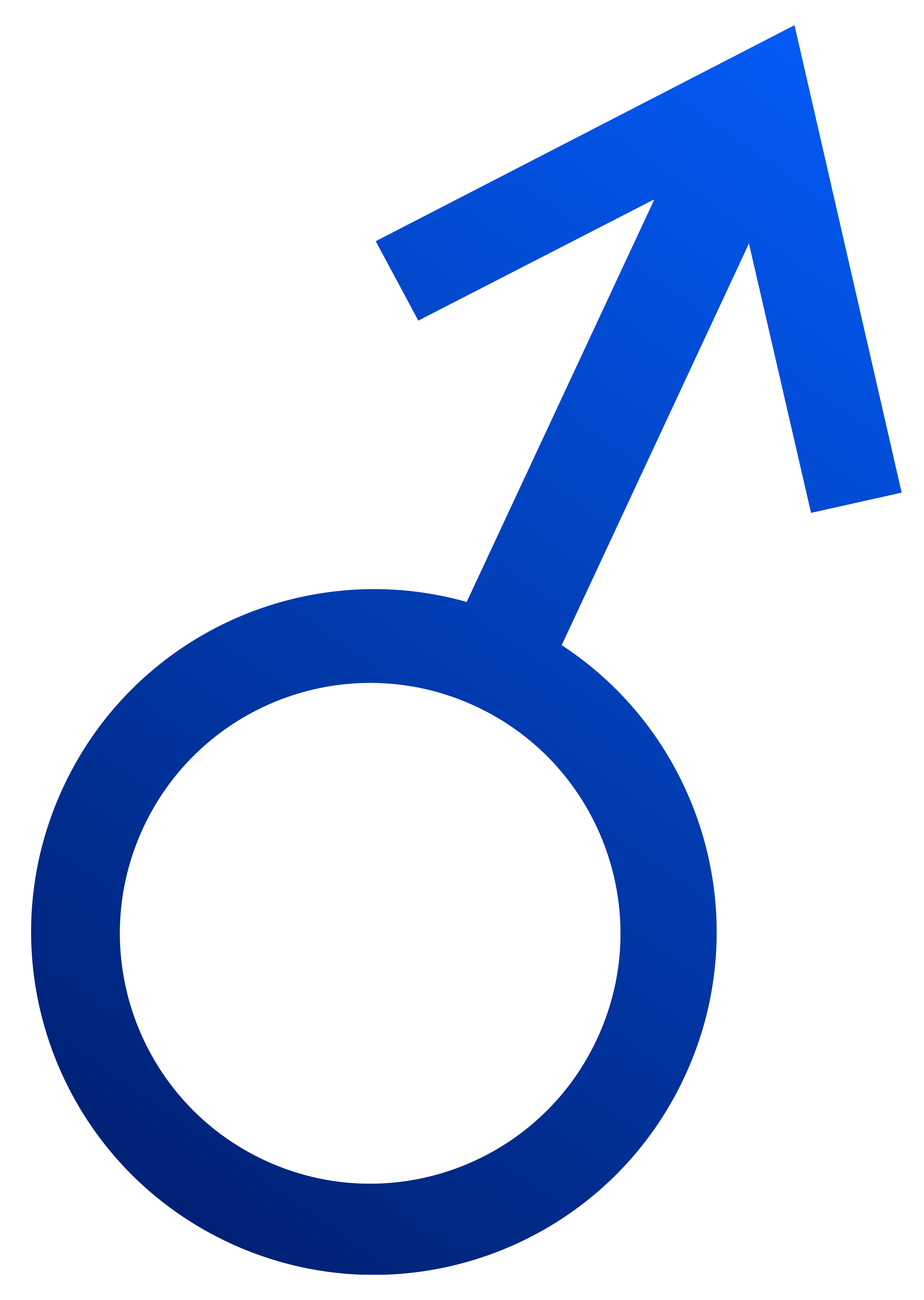 Report clipart content. Male symbol blue clip