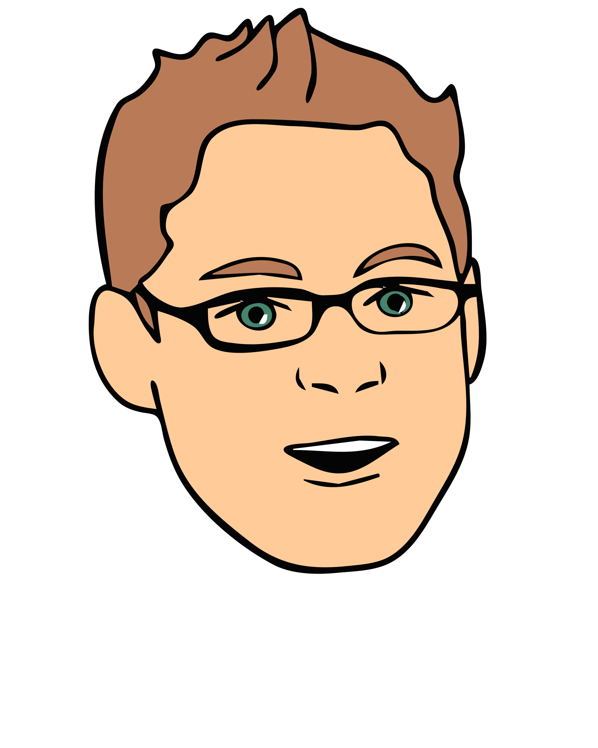 male clipart face