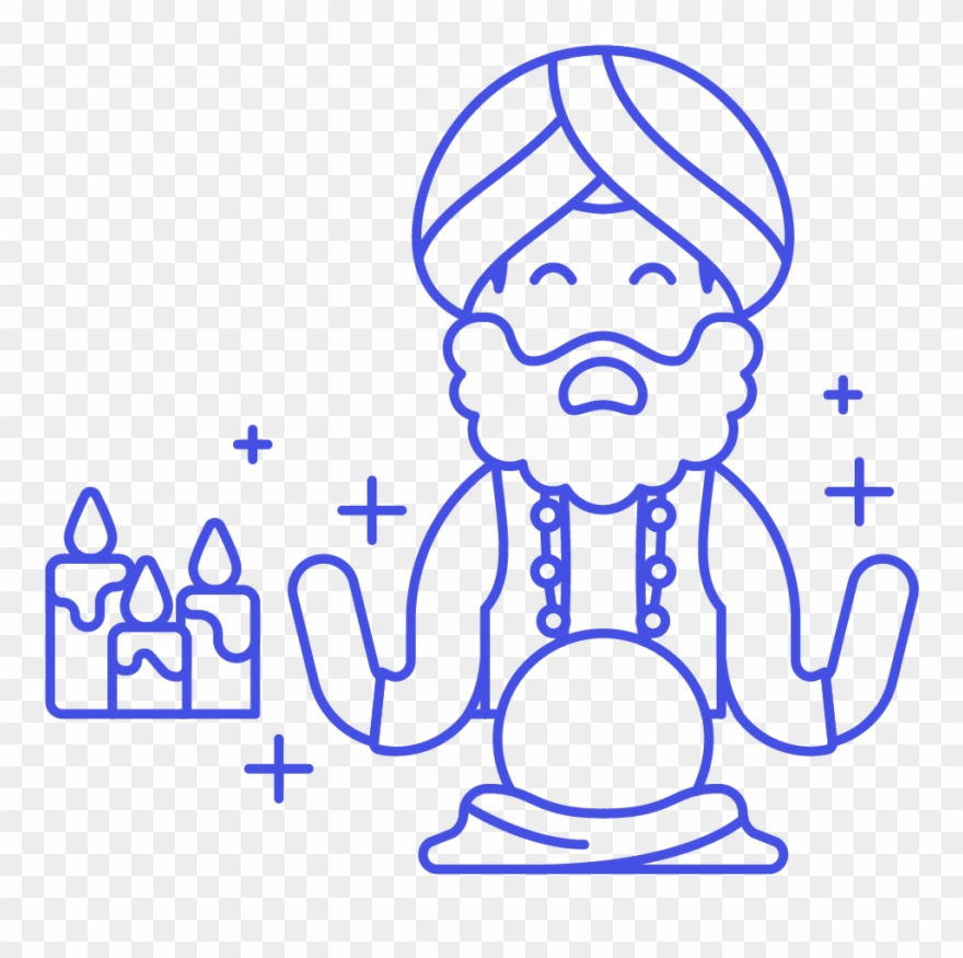 male clipart fortune teller