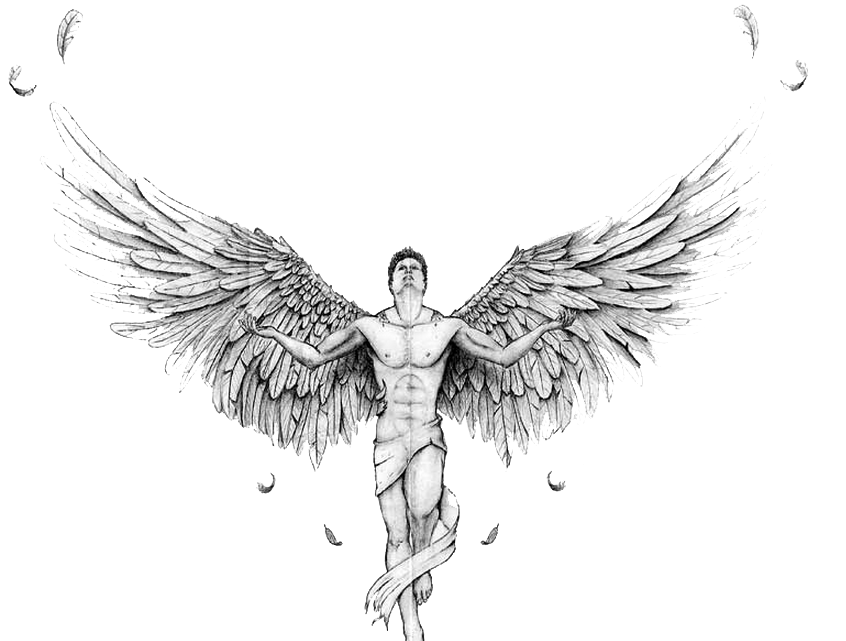 male clipart guardian angel