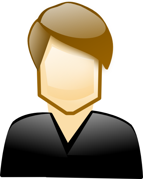 male clipart single person