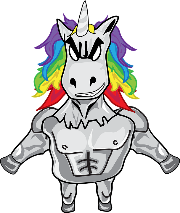 male clipart unicorn