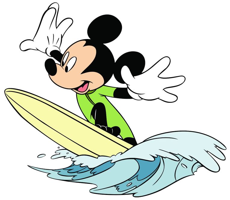 mickey clipart swimming